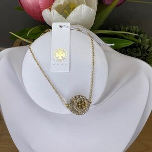 Tory Burch Icon Pave Double Ring Bracelet